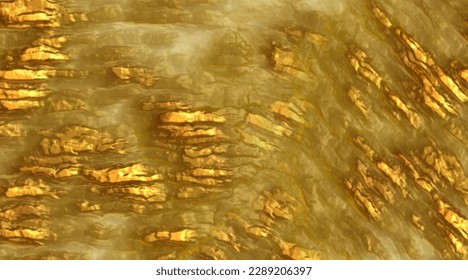 Abstract vector illustration of gold ore