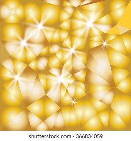 Abstract vector illustration golden background