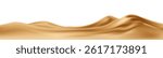 Abstract Vector Illustration of Golden Dunes Concept, Featuring Smooth Wavy Shapes as a Background Design.