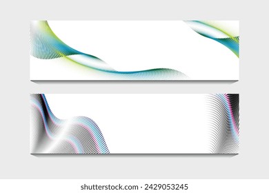 An abstract vector illustration. Gradient wave pattern of flowing dot particles in a curved shape isolated against a transparent background. perfect for science, music, and modern graphic design.
