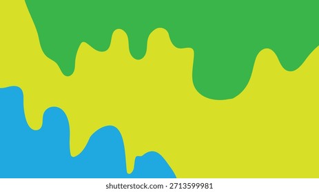 Ilustración vectorial Abstractas de salpicaduras y salpicaduras de pintura verde