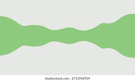 Abstrakte Vektorgrafik eines grünen Wellenmuster-Designs für Webbanner und Hintergrund
