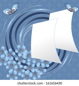 abstract vector illustration: greeting card 