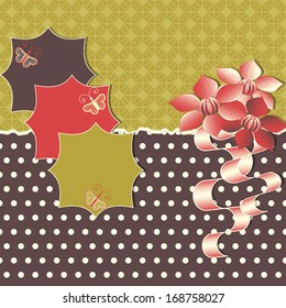 Abstract vector illustration of  greeting card 