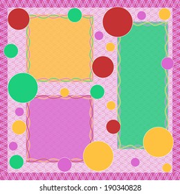 Abstract vector illustration of a greeting card 