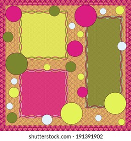 Abstract vector illustration of a greeting card 