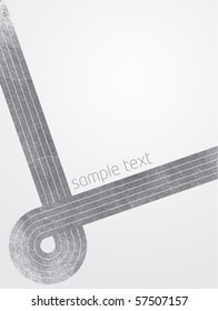 Abstract vector illustration with grey lines and gradient background