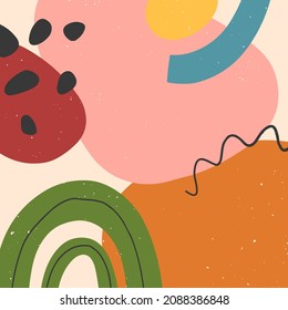 Resumen de ilustraciones vectoriales con dibujos a mano de varias formas orgánicas y elementos gráficos.Diseño artístico contemporáneo moderno perfecto para impresiones, volantes, banners, invitaciones, diseño de marca, cubiertas, tela