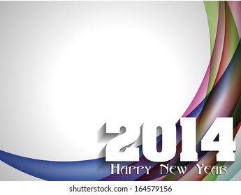 Abstract vector illustration for happy new year with grey color background. 