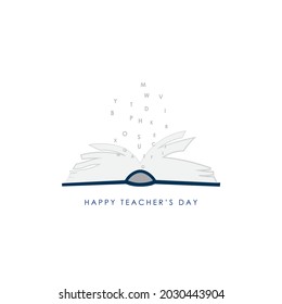 abstract vector illustration of Happy teachers day.