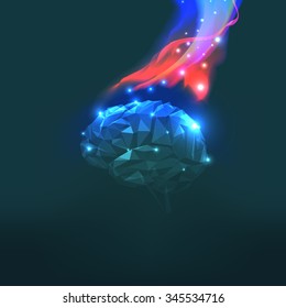 Abstract Vector Illustration of Headaches with Flames