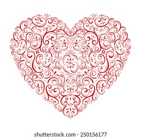 Abstract vector illustration of heart 