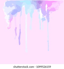 Abstract Vector Illustration with Ice Cream. Delicious Food Background.