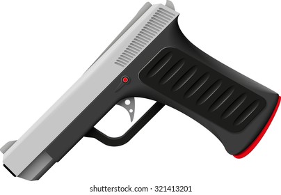 Abstract vector illustration of an imitation eps 10 / racing pistol