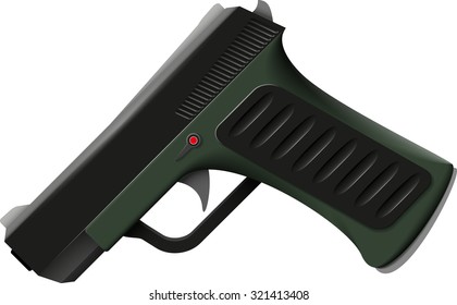 Abstract vector illustration of an imitation eps 10 / racing pistol