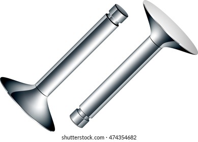 abstract vector illustration isolated eps 10 / engine valve