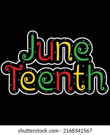 An abstract vector illustration of Juneteenth, Vector logo Illustration