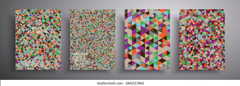 Abstract vector illustration of a light cover. Future geometric design. Collection of templates for brochures, posters, banners, flyers and cards.