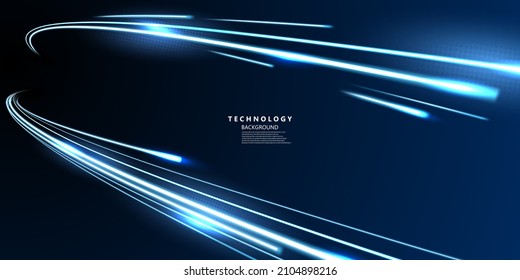 Resumen de la ilustración vectorial de un fondo tecnológico de rastro claro en un concepto moderno.
