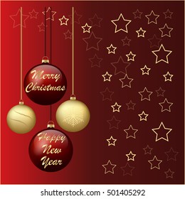 Abstract vector illustration of logo for the celebration of holidays merry christmas,new year.New 2017 Year,Christmas drawing consisting of green tree,gifts,postcard spruce twigs,colorful balls,wreath