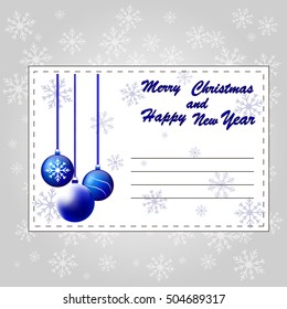 Abstract vector illustration of logo for the celebration of holidays merry christmas,new year.New 2017 Year,Christmas drawing consisting of green tree,gifts,postcard spruce twigs,colorful balls,wreath