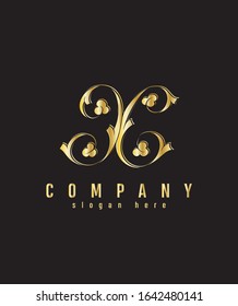 Abstract vector illustration of logo letter X