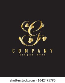 Abstract vector illustration of logo letter G