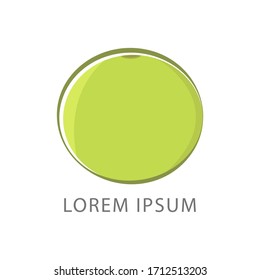 Abstract vector illustration logo whole ripe fruit pomelo, green leaf, cut half grapefruit sliced. 