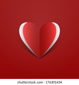 An abstract vector illustration of a loving heart.