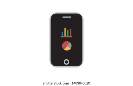 Abstract vector illustration of mobile marketing flat design concept.
