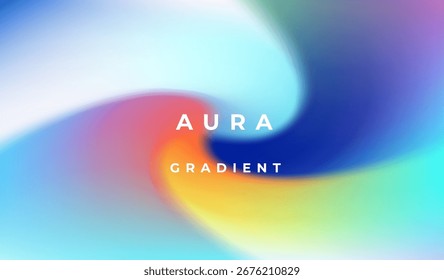 Abstract vector illustration in a modern gradient style. Features a smooth blend of hues forming a soft defocused background.