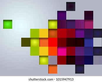 abstract vector illustration multi color box for background 
