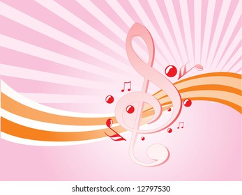notas de música de ilustraciones vectoriales abstractas