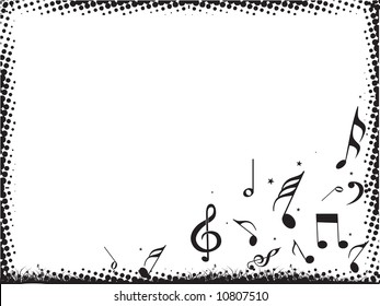 abstract vector illustration abstract musical notes