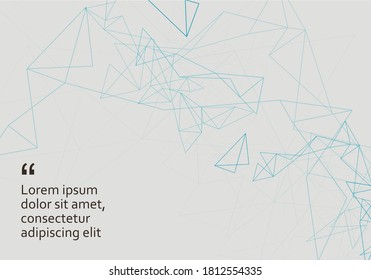 Ilustración vector abstracta sobre fondo blanco. Papel geométrico creativo. Textura digital. Concepto de red de comunicación global. Textura futurista blanca