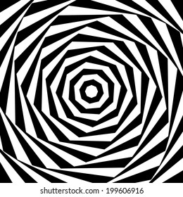 Abstract vector illustration of an optical illusion