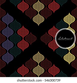 Abstract vector illustration. Pattern of curved line. Can be used for wallpaper, pattern fills, textile, web page background, surface textures, Image for advertising booklets, banners, flyers.