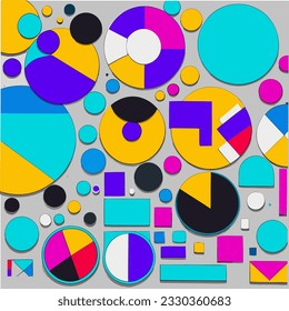 abstract vector illustration pattern round 