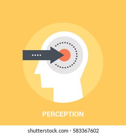Abstract vector illustration of perception icon concept