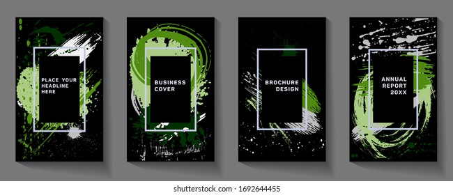 Abstract vector illustration. A poster template for art cafes, art exhibitions. A modern colorful flyer.