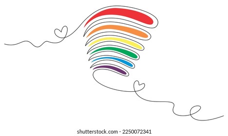 An abstract vector illustration of pride concept for poster or banner