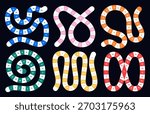 Abstract vector illustration of a racing board game concept. Colorful track and path elements symbolizing speed, movement, competition. Perfect for gaming, strategy, and entertainment design projects.