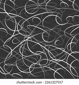 Ilustración vector abstracta con ovalos dispersos al azar. La decoración y el diseño son muy agradables.