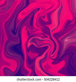 Abstract vector illustration red blue liquid background. 