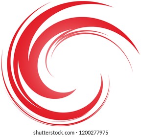 An abstract vector illustration of red curled circles.
Circle background drawn with brush.