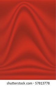 Abstract vector illustration of red fabric
