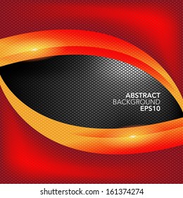 Abstract vector illustration of a red and orange background