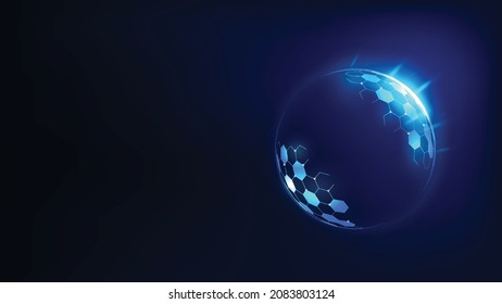 abstract vector illustration represents network technology