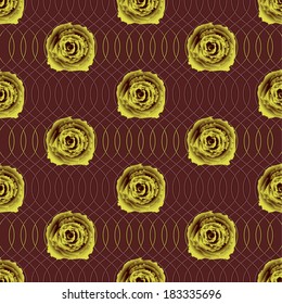 abstract vector illustration with roses