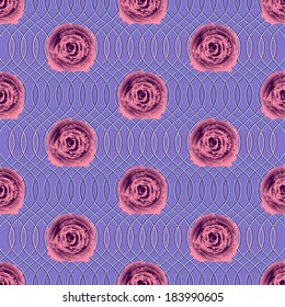 abstract vector illustration with roses